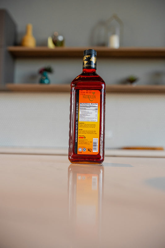 Nutrolein 100% Natural Red Palm Oil – Authentic West African Cooking Oil | Healthy Cholesterol-Free Oil – New World African & Caribbean Market Miami Gardens, FL